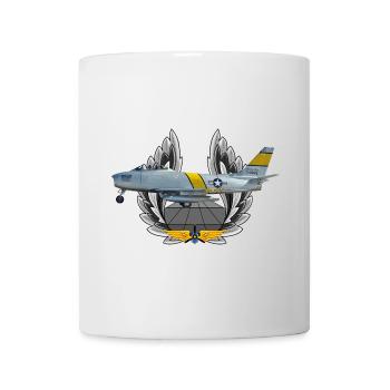 F-86 Sabre - Tasse - Weiß - Vorne