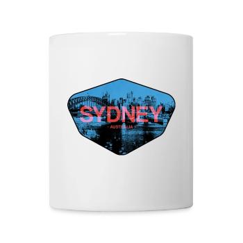 Sydney Skyline Neon - Mug - white - Front
