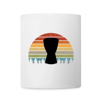 Djembe Player Drummer Music Drum Vintage Retro - Mug - white - Front
