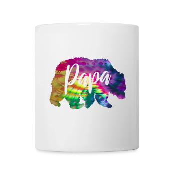 Bären Vater Batik Tie Dye Bär - Tasse - Weiß - Vorne