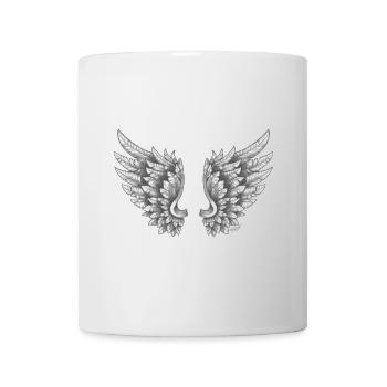 Angelwings Flügel Engel weiß - Tasse - Weiß - Vorne