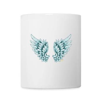Ailes d’ange bleu Angelwings Angelblue - Mug blanc - blanc - Devant