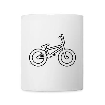 BMX Bike Drawing - Mug - white - Front