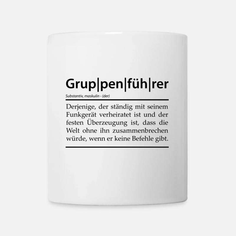 Definition Gruppenführer - Tasse - Weiß
