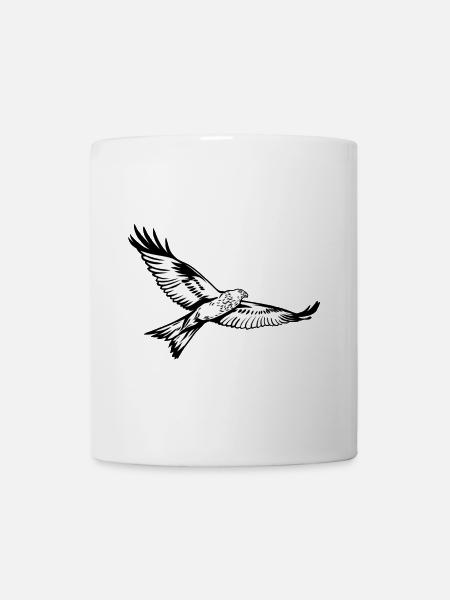 Rotmilan - Tasse - Weiß