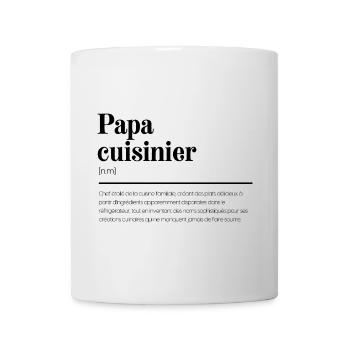 Papa Cuisinier : Cadeau pour papa" - Mug blanc - blanc - Devant