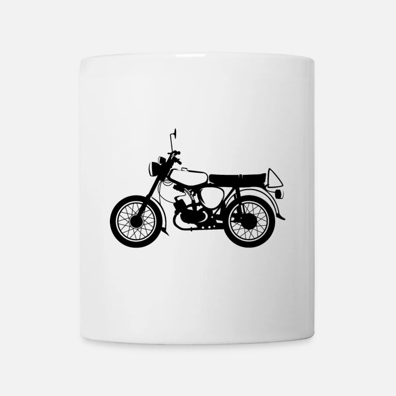 simme s50 Klassiker Moped DDR Osten Symbol icon - Tasse - Weiß