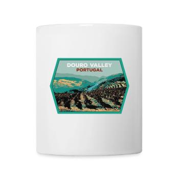 Douro Valley Shield, Portugal Illustration - Mug - white - Front