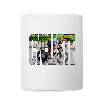 CYCLISTE - Mug blanc - blanc - Devant