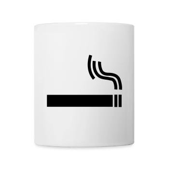 Cigarette Pause cigarette - Mug blanc - blanc - Devant