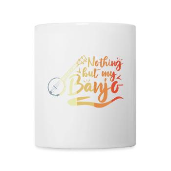 Witziger Banjospieler Spruch - Tasse - Weiß - Vorne