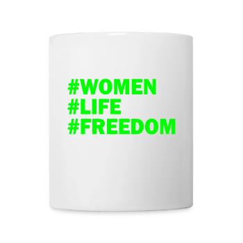Women life freedom - Mug blanc - blanc - Devant