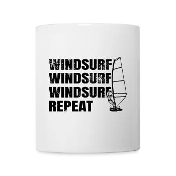Windsurfing Repeat - Mug - white - Front
