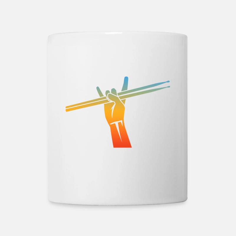 Drummers Drumsticks - Mug - white