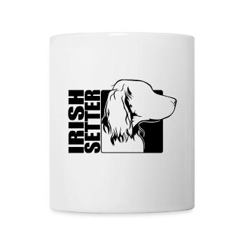 Profil de setter irlandais Chiens Dog Wilsigns - Mug blanc - blanc - Devant