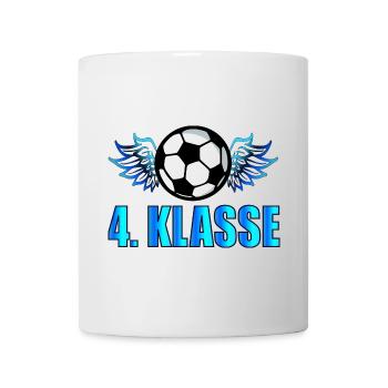 4. Klasse Hobby Fußball - VIERTKLÄSSLER - Tasse - Weiß - Vorne