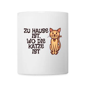 Haustiere Katze Statement Heimtier Kuscheltier - Tasse - Weiß - Vorne