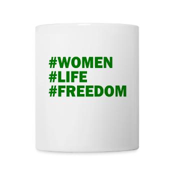 Women life freedom - Mug blanc - blanc - Devant
