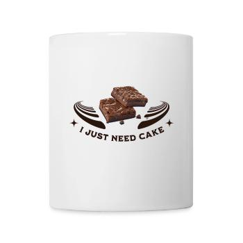 I just need cake - Mug - white - Front