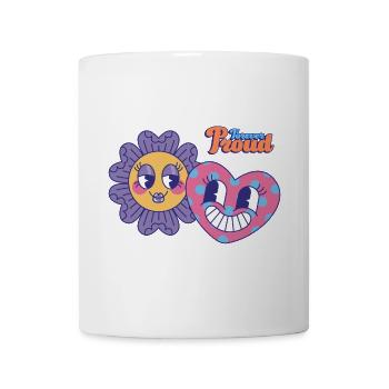 Love Psychodelic Retro-Designs Grafik - Tasse - Weiß - Vorne