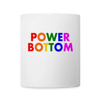 Power bottom - Mug - white - Front