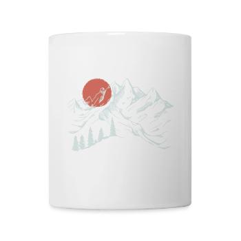 Sunrise Mountain Ridge Silhouette - Mug - white - Front