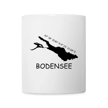 Bodensee Koordinaten - Tasse - Weiß - Vorne