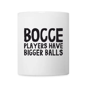 Les joueurs de pétanque ont de plus grosses balles avec Jack Bocci - Mug blanc - blanc - Devant