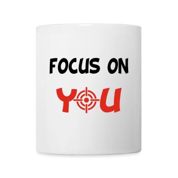 Focus on You (English & Black) - Mug - white - Front