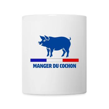 manger du cochon, boucher, boucherie - Mug blanc - blanc - Devant