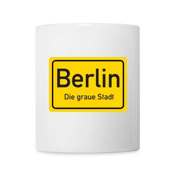 Berlin place name sign Germany - Mug - white - Front