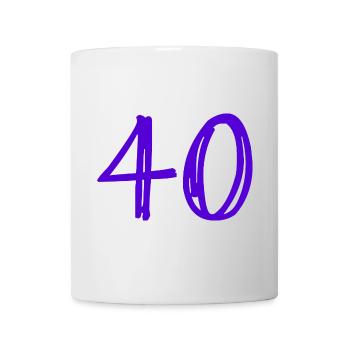 40. 40 YEARS. 40th ANNIVERSARY. 40TH ANNIVERSARY. - Mug - white - Front