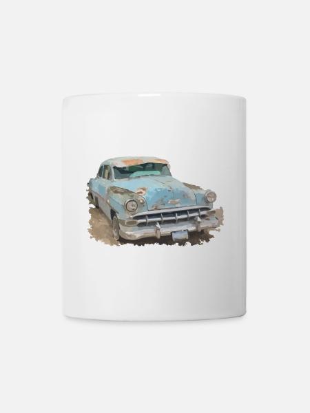 Vintage Car - Tasse - Weiß