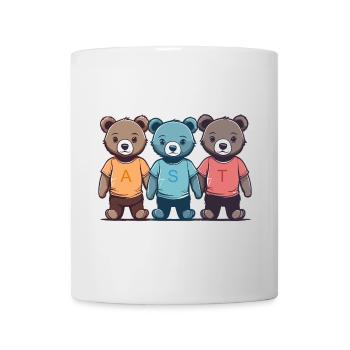The Three Cuddly Teddies - Mug - white - Front