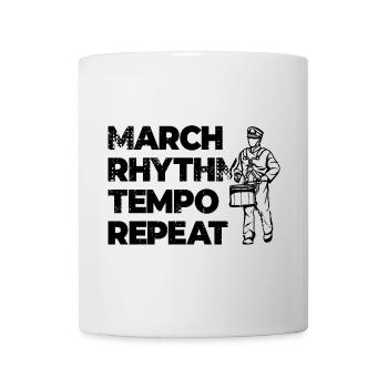 Trommler Motivation - Tasse - Weiß - Vorne