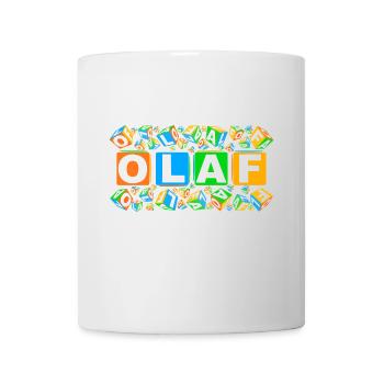 OLAF colourful cubes - Tasse - Weiß - Vorne
