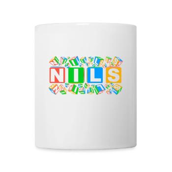 NILS colourful cubes - Tasse - Weiß - Vorne