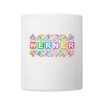 WERNER colourful cubes - Tasse - Weiß - Vorne