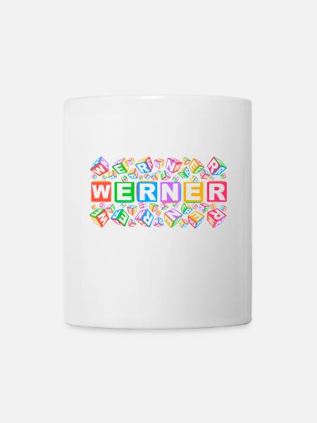 WERNER colourful cubes - Tasse - Weiß