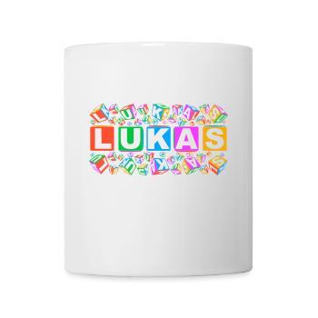 LUKAS colourful cubes - Tasse - Weiß - Vorne