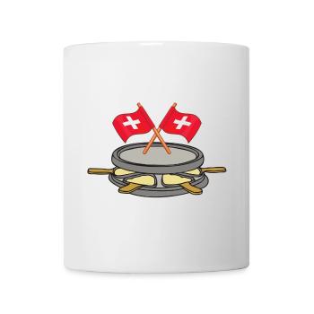 Raclette, Wintersport, Schweiz - Tasse - Weiß - Vorne