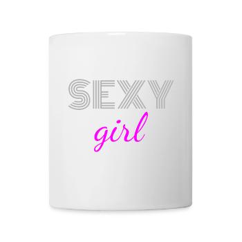 Sexy Mädchen - Tasse - Weiß - Vorne