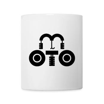 moto, logo moto, fan de moto - Mug blanc - blanc - Devant