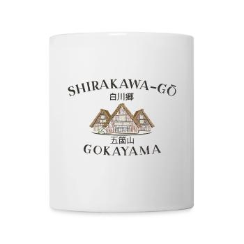 Villages de Shirakawa-gō et Gokayama, Japon Patrimoine mondial - Mug blanc - blanc - Devant