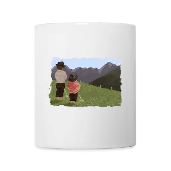 Biesler mit Aussicht - Tasse - Weiß - Vorne