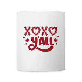 Love and Joy Heart Pattern Design - Mug - white - Front