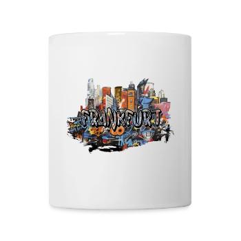 Frankfurt Grafitti Pop Art Streetart Ghetto Kunst - Tasse - Weiß - Vorne