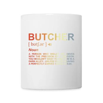 Butcher Term - Mug - white - Front