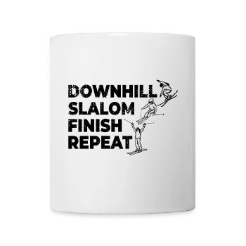 Downhill Slalom Finish Repeat - Tasse - Weiß - Vorne