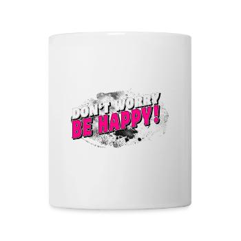 DONT WORRY BE HAPPY > BACKGROUND stormy - Tasse - Weiß - Vorne